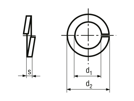 DIN 127 B (sprężysta nacięta – „grower”)